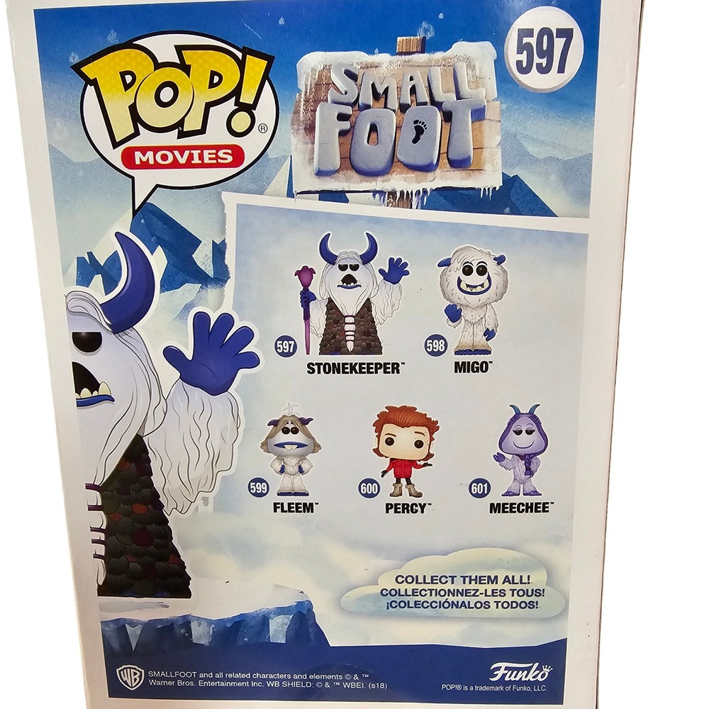 Funko Pop Movies Smallfoot Stonekeeper 597 Vinyl Figure New In Box - Picture 2 of 2